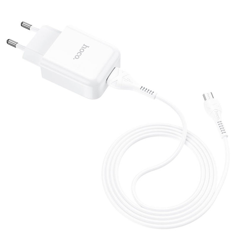 Адаптер Hoco N2 1USB 2.1A Білий (71e5bd2c)