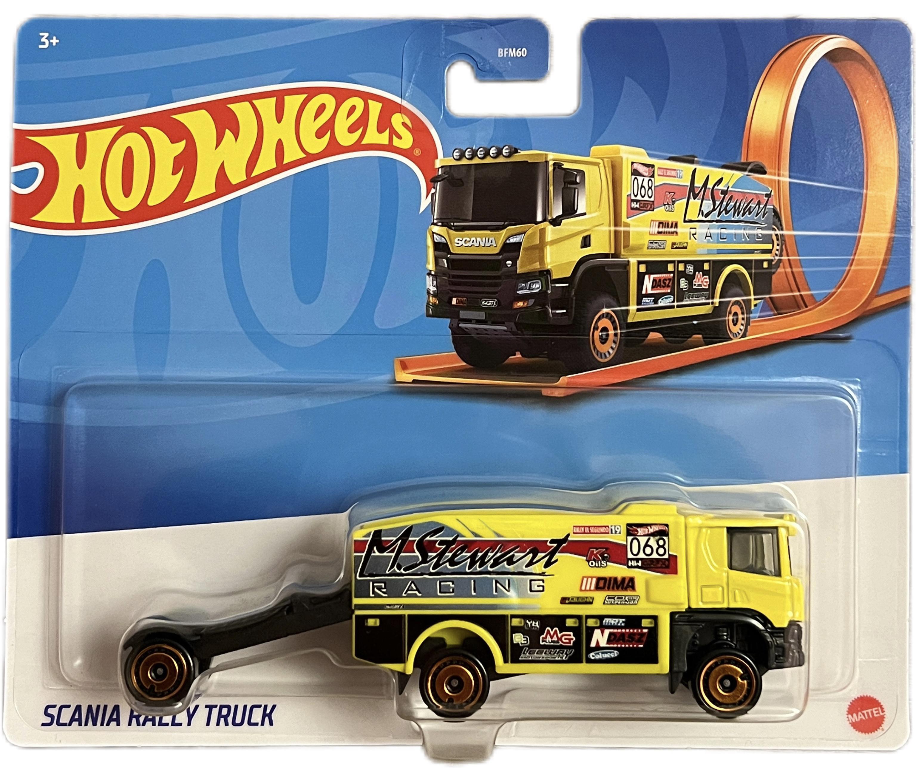 Игрушечный грузовик-трейлер Hot Wheels Scania Rally Truck (13944057)