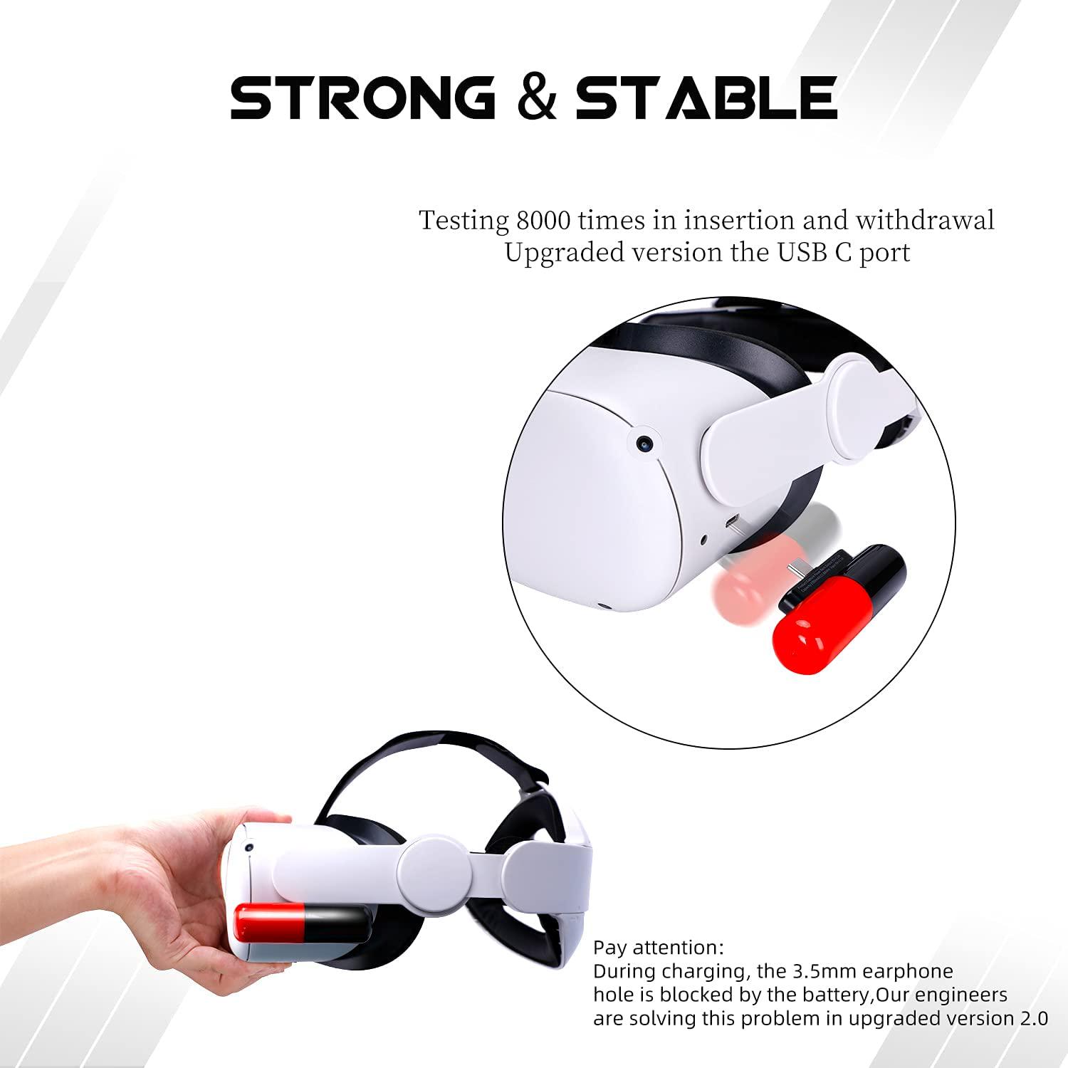 Внешний аккумулятор для очков виртуальной реальности Oculus Quest 3/2/1 (ASC-VAFOQ2) - фото 4