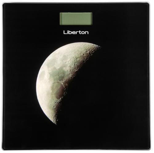 Весы напольные Liberton LBS-0801, черный, LCD-дисплей, максимальный вес 180кг, точность измерения 50г, материал поверхности