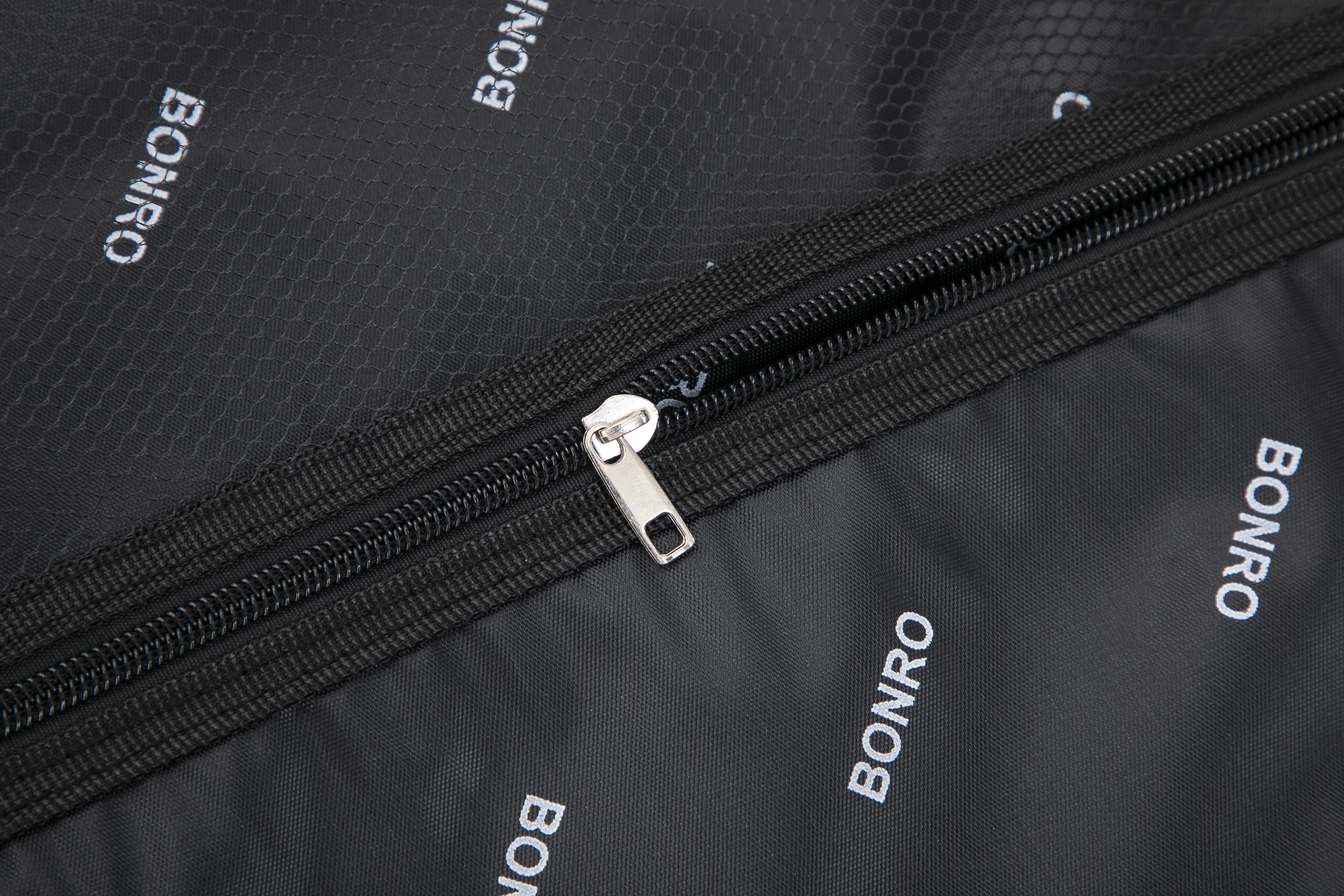 Валізи тканинні Bonro Tourist велика/середня 2 шт. Коричневий (5653) - фото 5