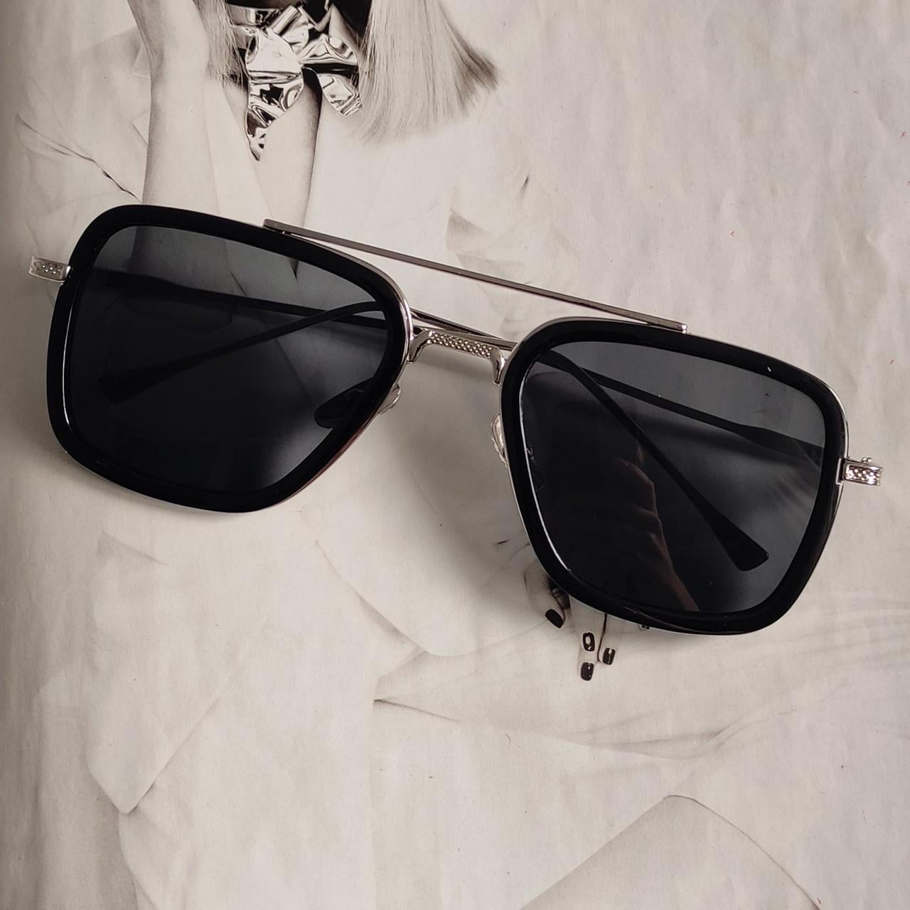 Солнцезащитные очки Тони Старка Серый в серебре