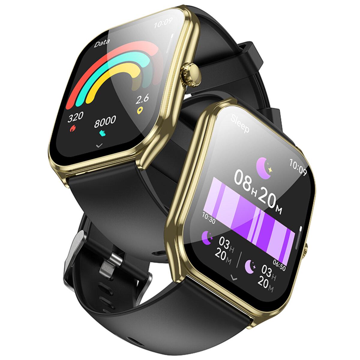 Смарт-годинник Hoco Y28 AMOLED Smart sport watch call version 1,96" BT5.2 200 mAh Gold (6942007648493) - фото 2 Смарт-годинник Hoco Y28 AMOLED Smart sport watch call version 1,96" BT5.2 200 mAh Gold (6942007648493) - фото 2