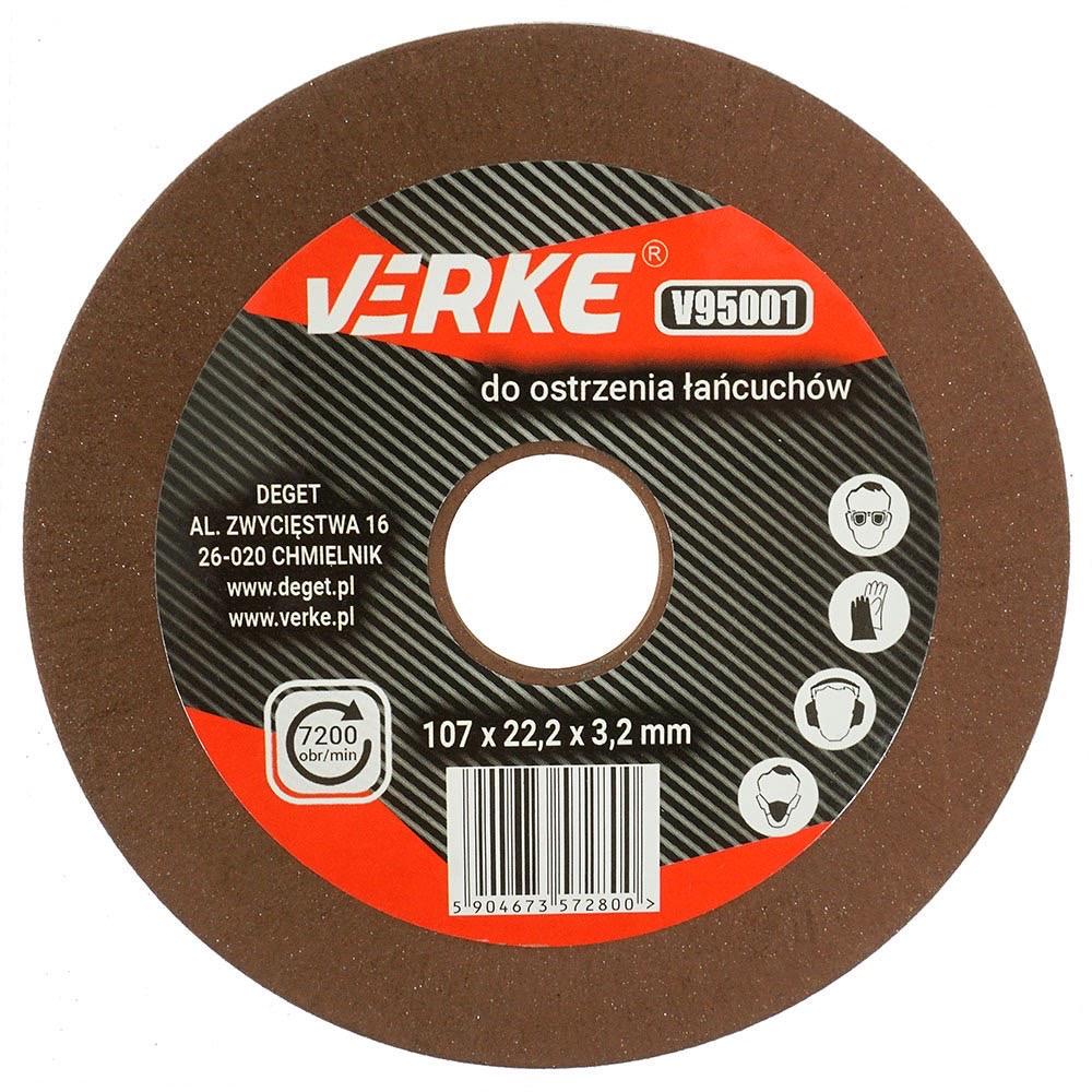 Диск для заточки цепей VERKE V95001 107х22,2х3,2 мм (11025)