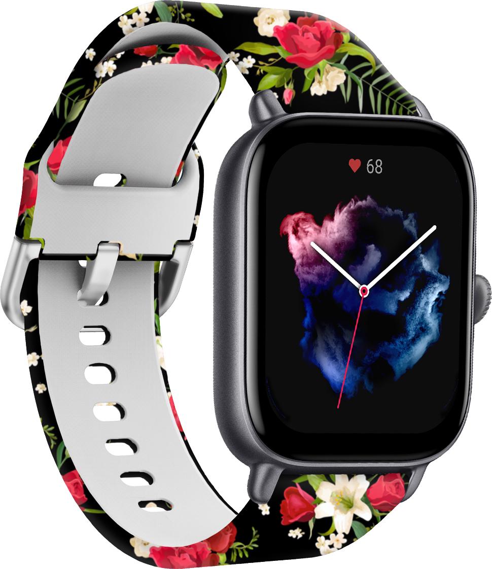 Ремешок Colorful для Amazfit GTS 3 Rose/Black (28578)