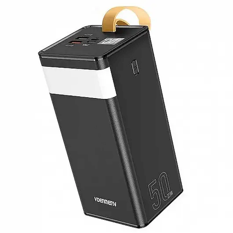 Повербанк з ліхтарем Denmen DP25 50000 mAh Чорний - фото 3 Повербанк з ліхтарем Denmen DP25 50000 mAh Чорний - фото 3