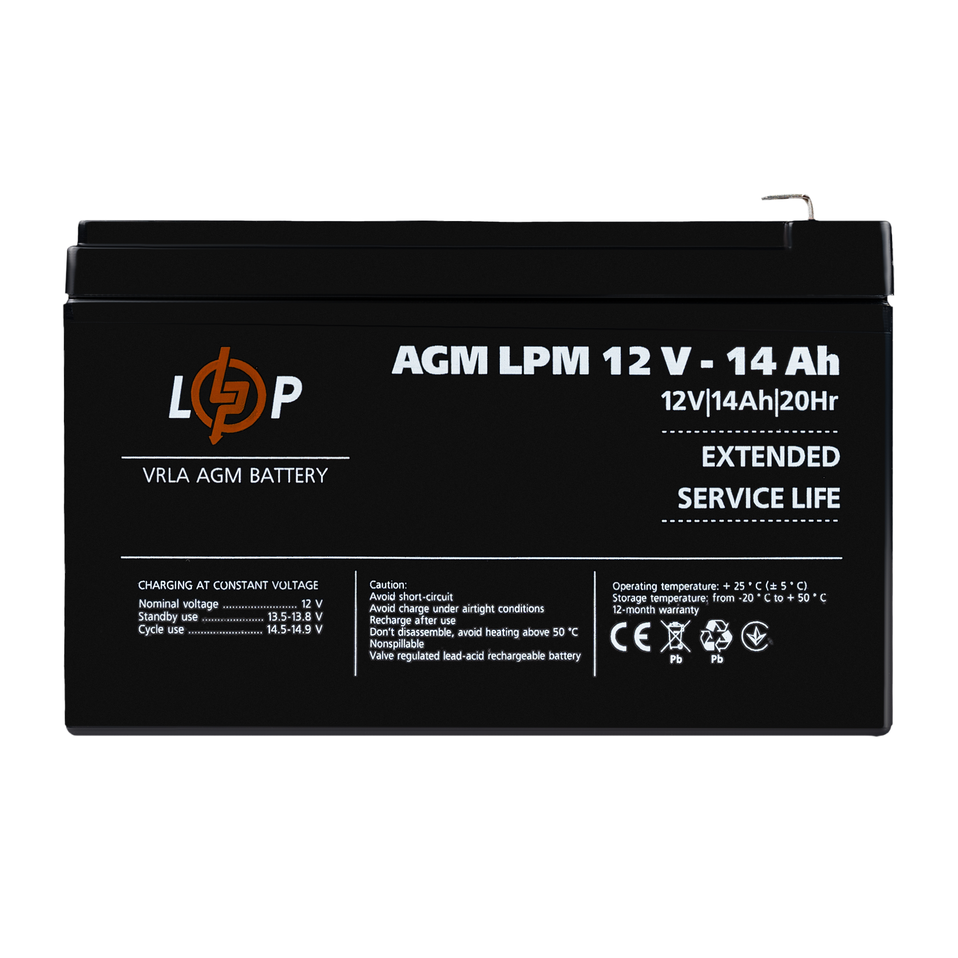 Аккумулятор AGM LPM 12V-14 Ah