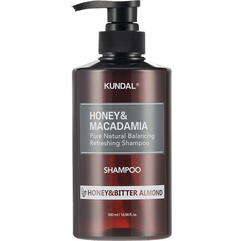 Шампунь відновлюючий Kundal Honey & Macadamia Nature Shampoo Honey&Bitter Almond 500 мл (88095691422127) - фото 1