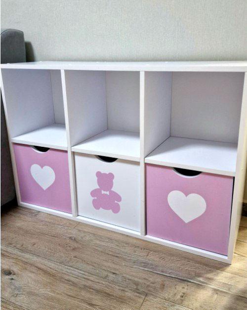 Стеллаж для игрушек и книг на 6 ячеек