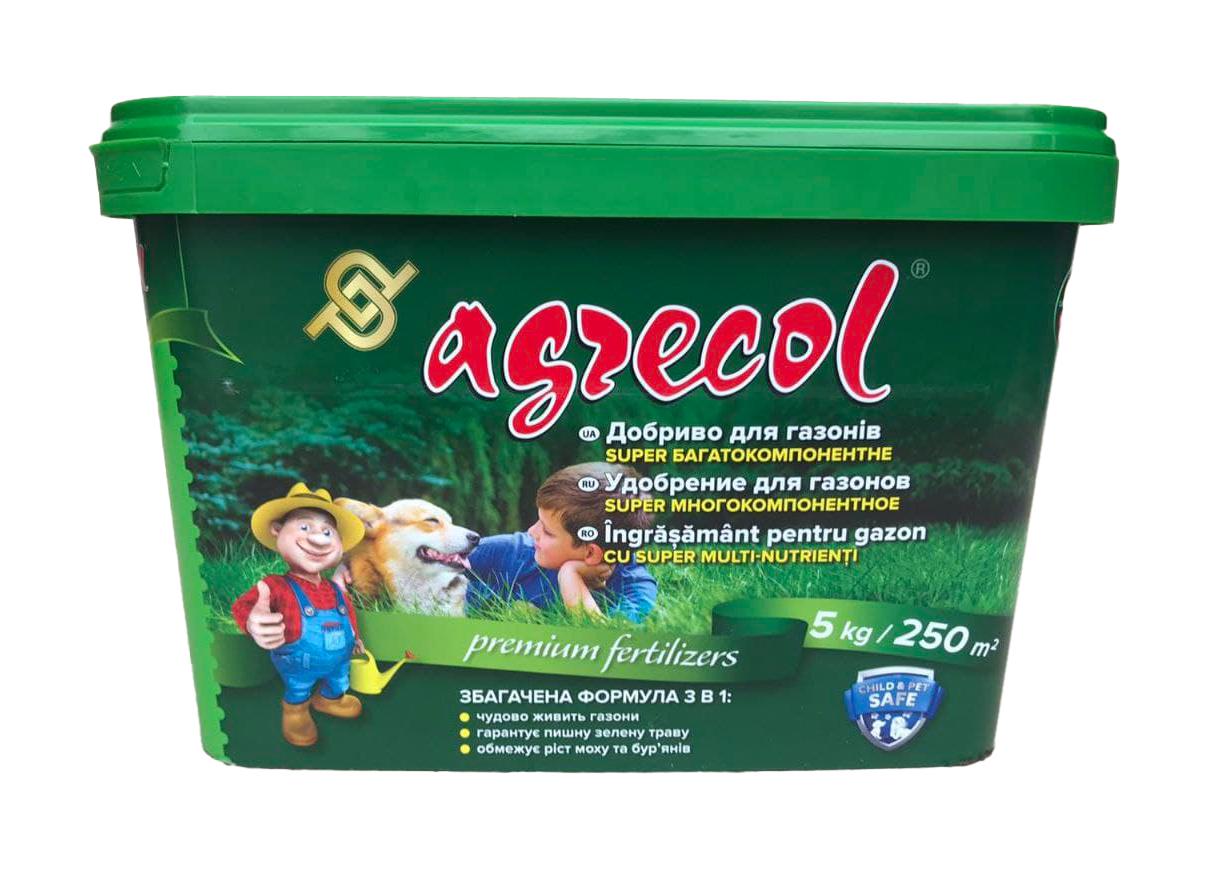 Удобрение комплексное минеральное для газонов Agrecol Super NPK 20.5.94 многокомпонентное 5 кг (30231)