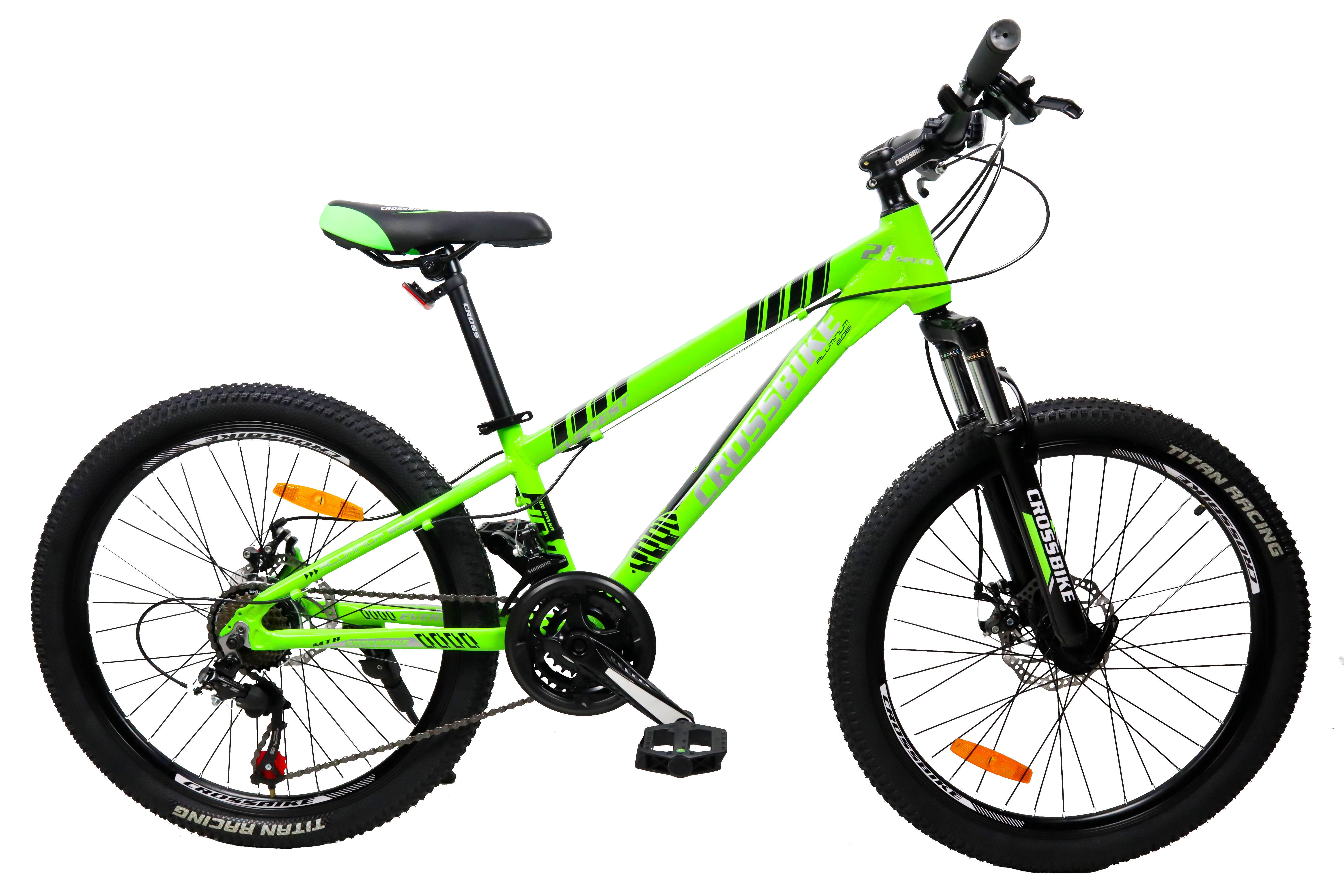 Велосипед CrossBike Everest 24"12" Салатовый
