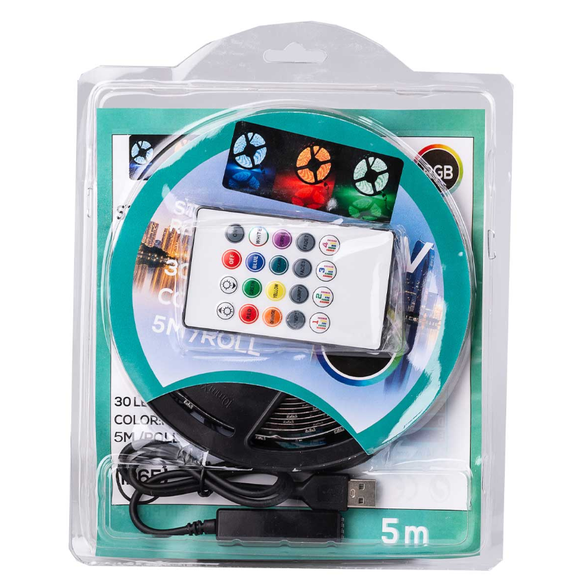 Світлодіодна стрічка TV Light 5 м з пультом Різнокольоровий - фото 4