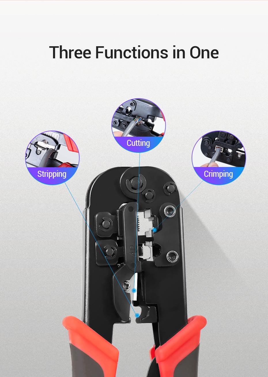 Кромепер для витого пара Vention 185 мм для коннекторов 8P 6P 4P (29516832) - фото 3 Кромепер для витого пара Vention 185 мм для коннекторов 8P 6P 4P (29516832) - фото 3