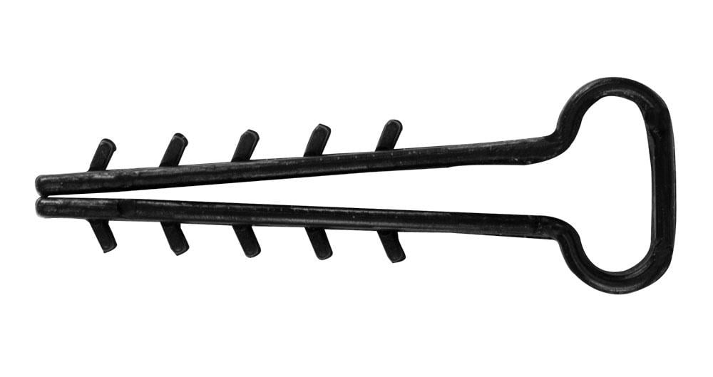 Дюбель-хомут E.NEXT e.metiz.dowel.flat.fir.black.10 10x5 мм для плоского провода ПВХ 100 шт. Черный (m0080035) - фото 2