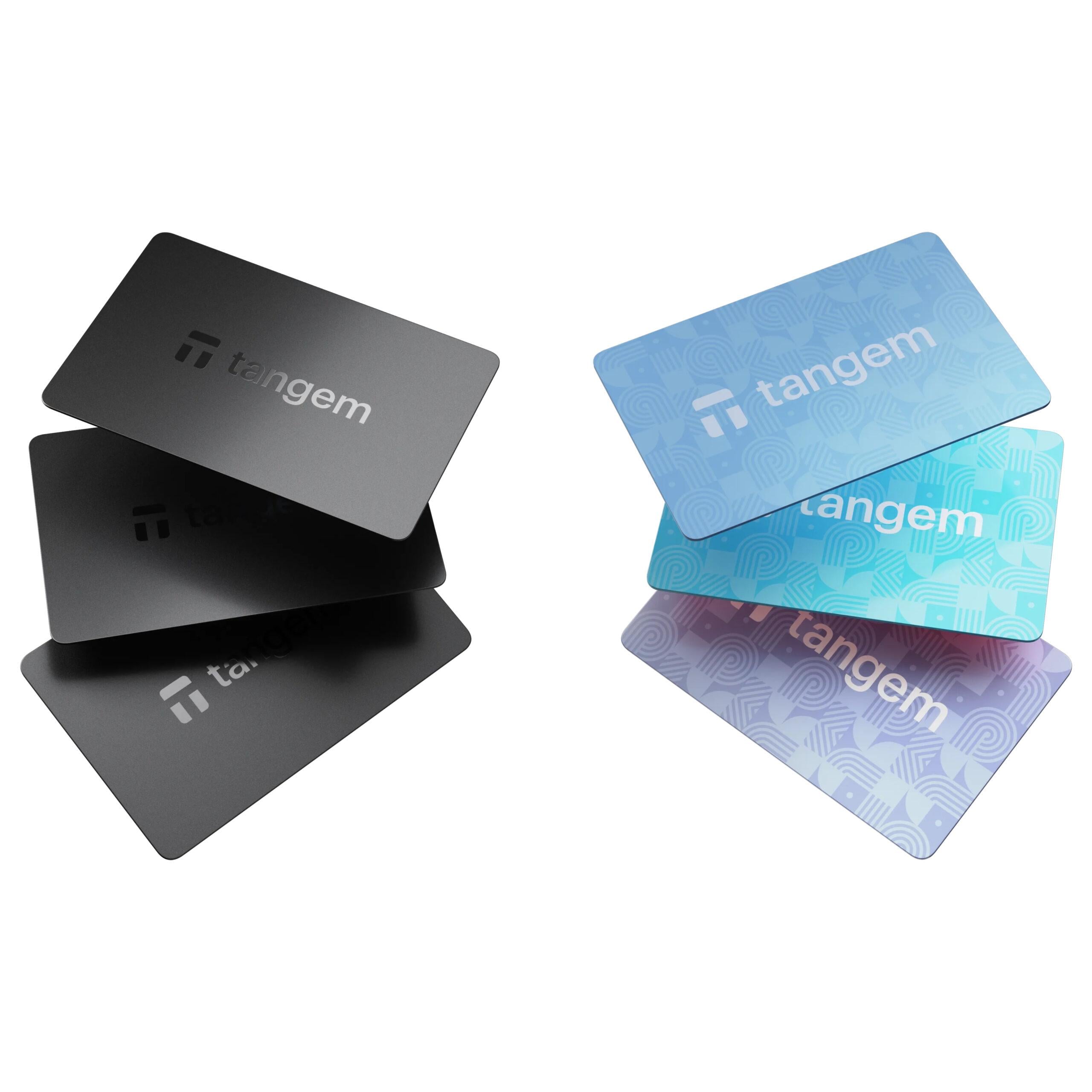 Набор карточек-кошельков для криптовалют Tangem Wallet Family Pack 6 шт. Black/Shades of Winter (33984381)