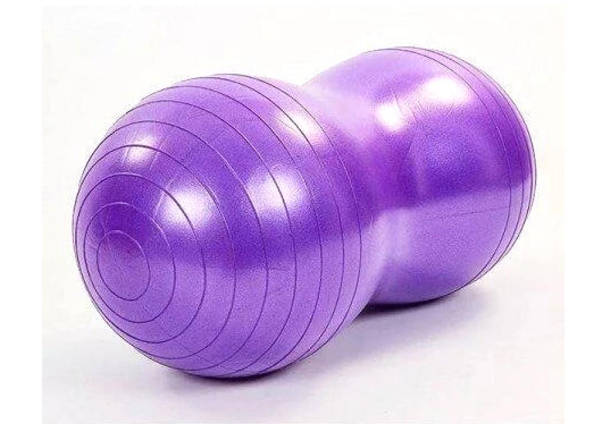 Мяч для фитнеса EasyFit Peanut 45х90 см Фиолетовый (EF-3022-V) - фото 1