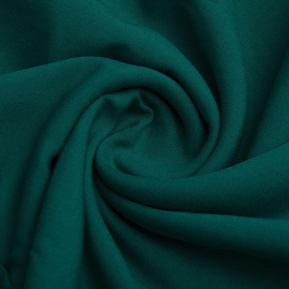 Тканина віскоза плательна штапель Дороті Темно-бірюзовий (25296)