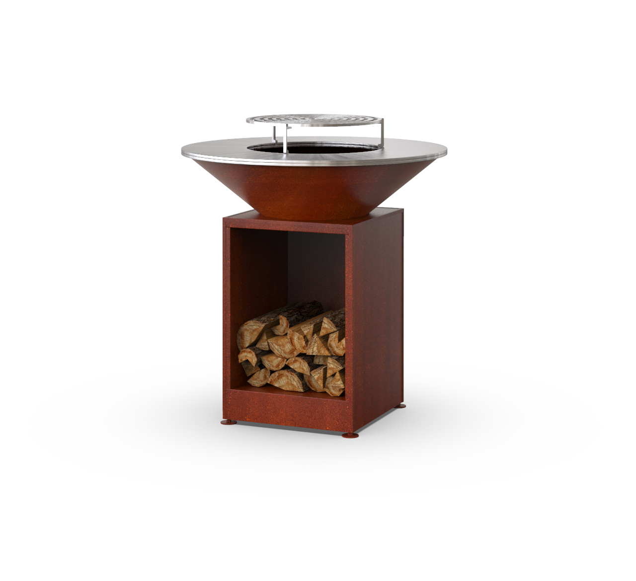 Гриль-мангал барбекю з відкритою тумбою Smoke House Holla Grill Open Rust (600004) - фото 2 Гриль-мангал барбекю з відкритою тумбою Smoke House Holla Grill Open Rust (600004) - фото 2