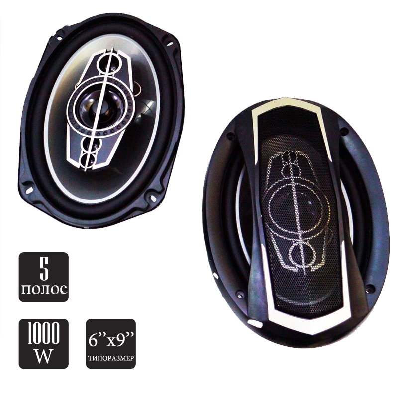 Автоакустика Audio TS-A6995S 5-смугова 1000W Чорний - фото 8