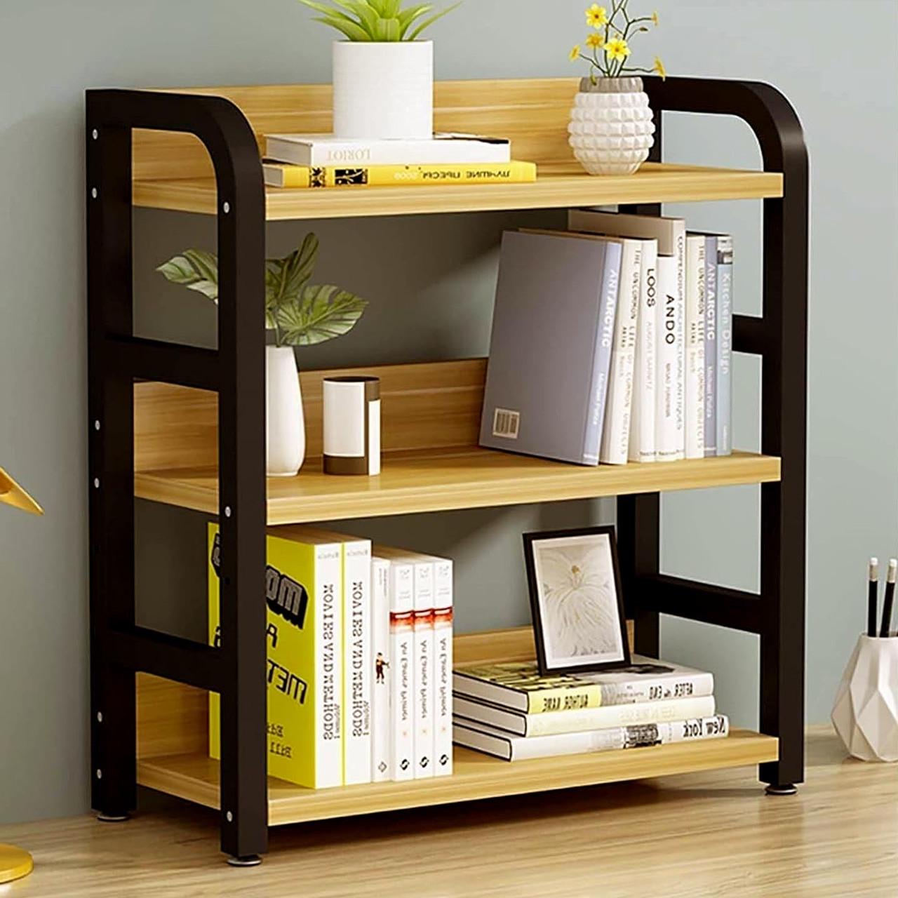 Полка книжная настольная из дерева Вининген Венге/Карри (КПА-02921203)