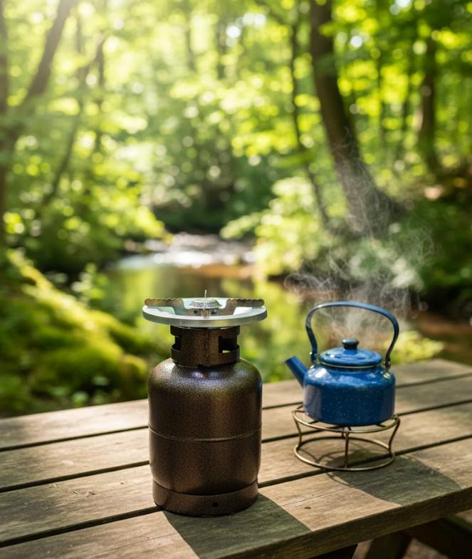 Балон кемпінговий газовий з пальником 8 л Коричневий (2104618758) - фото 7 Балон кемпінговий газовий з пальником 8 л Коричневий (2104618758) - фото 7