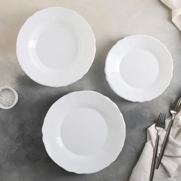 Тарілка десертна Luminarc Louis XV склокераміка 19 см Білий (V0723) - фото 3