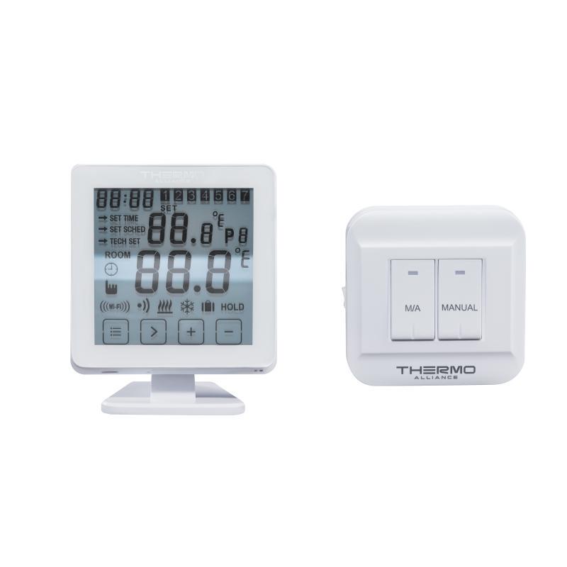 Термостат тижневий програмований Thermo Alliance ТА-2501RFWiFi радіокерований сенсорний з WiFi - фото 3