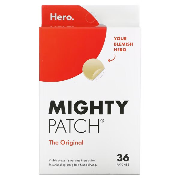 Пластыри гидроколоидные от прыщей Hero Cosmetics Mighty Patch 36 шт. 12 мм Пластыри гидроколоидные от прыщей Hero Cosmetics Mighty Patch 36 шт. 12 мм
