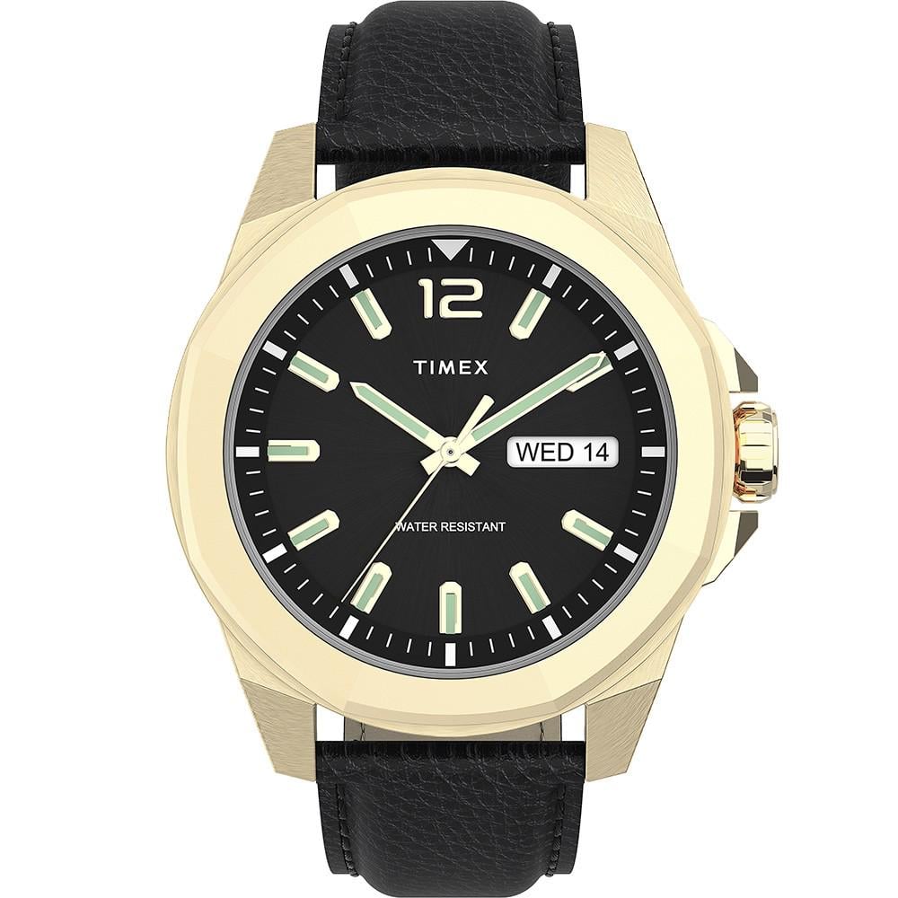 Наручний годинник чоловічий Timex Essex Avenue кварцевий Gold (Tx2u82100)