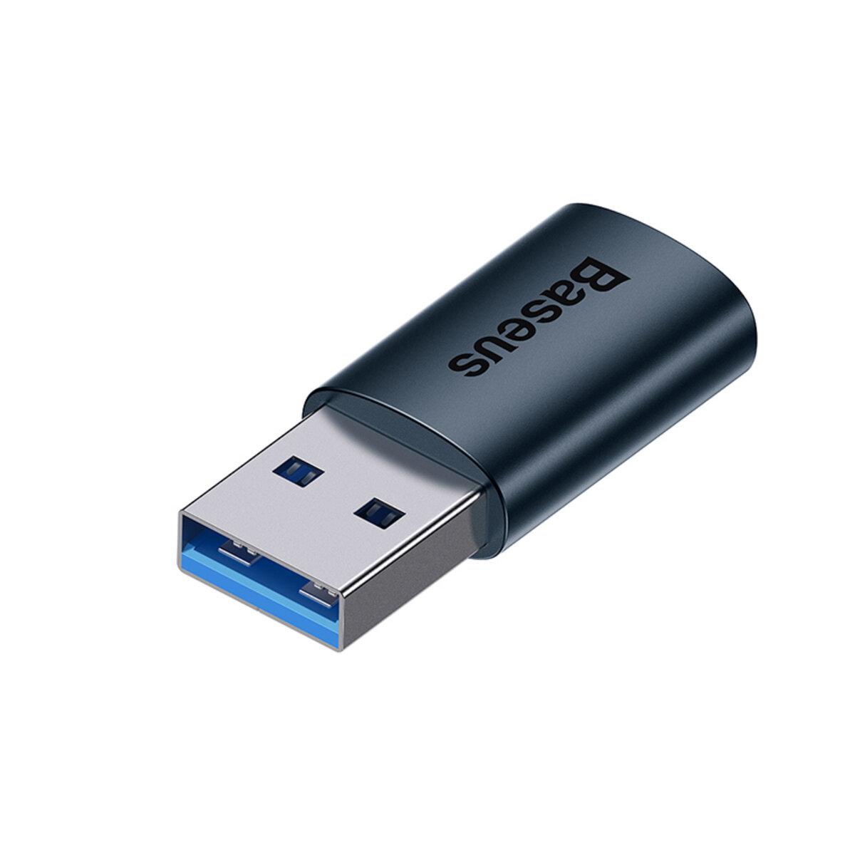 Перехідник BASEUS ZJJQ000103 Ingenuity USB 3.1 to Type-C Blue (25816346)