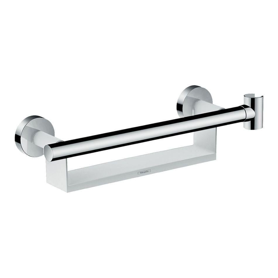 Поручни для душа Hansgrohe Comfort с полкой и держателем Белый/Хром (26328400)