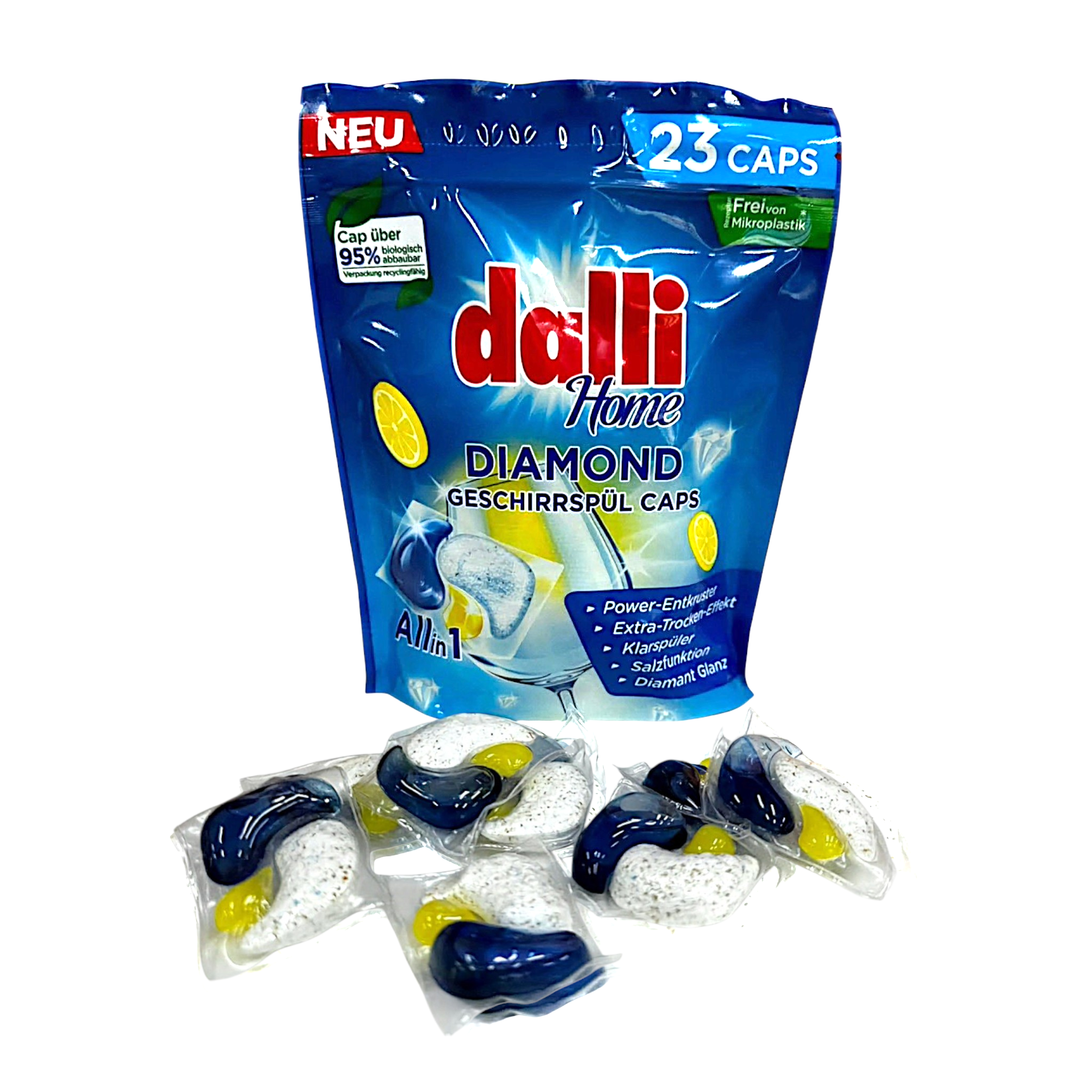 Капсулы для посудомоечной машины Dalli Home Diamond All in 1 23 шт. (03119)