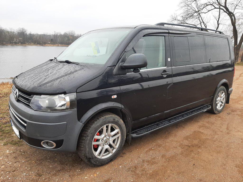 Рейлінги Skyport довга база для Volkswagen T5 Multivan 2003-2010 року Чорний - фото 7