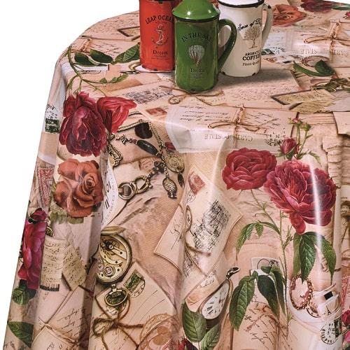 Клеенка на стол в рулоне Dekorama 122A 1,4х20 м с цветами (becc9416)