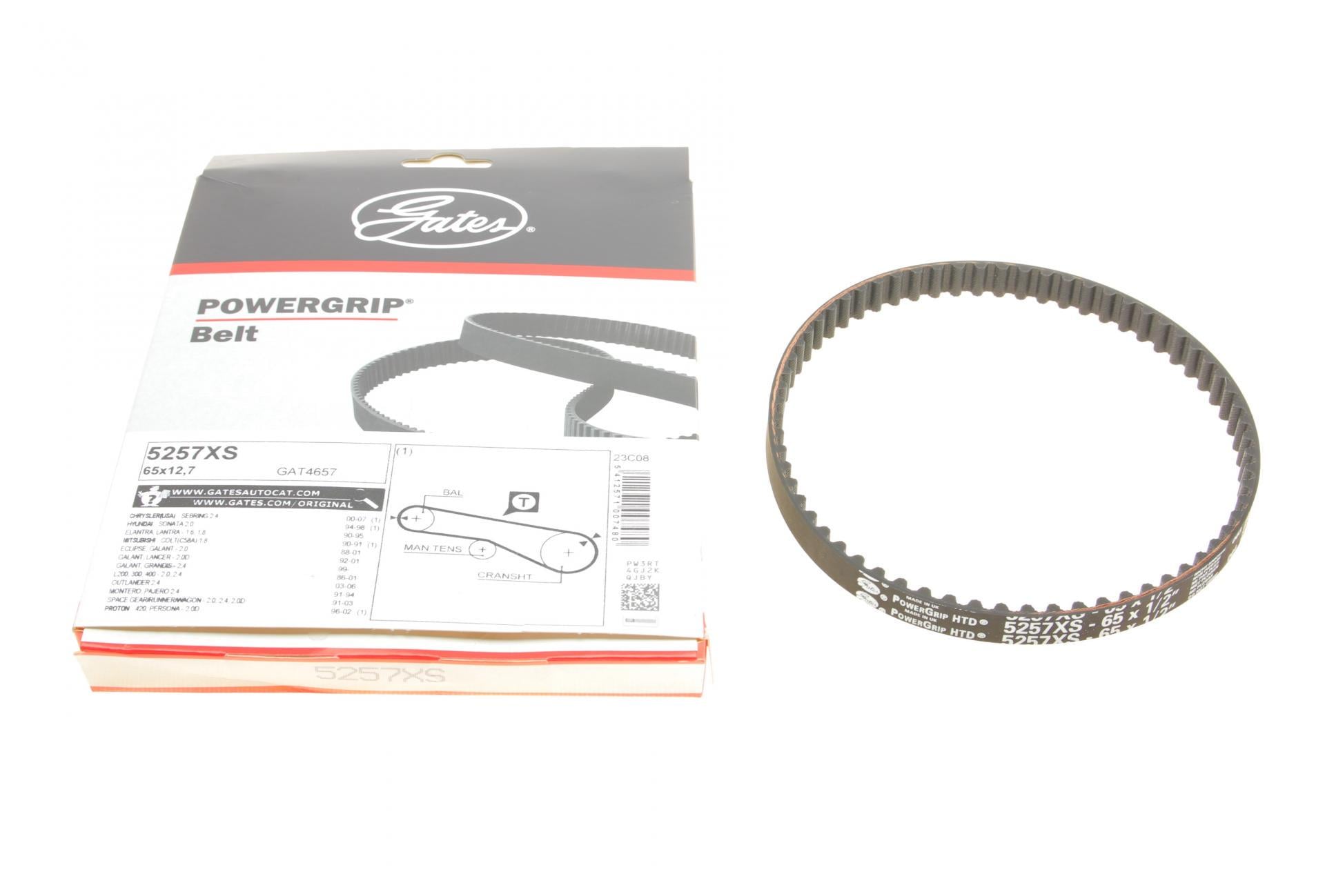 Ремінь ГРМ Hyundai Elantra/Mitsubishi Outlander 2.0i/2.4i 03- 5257XS GATES