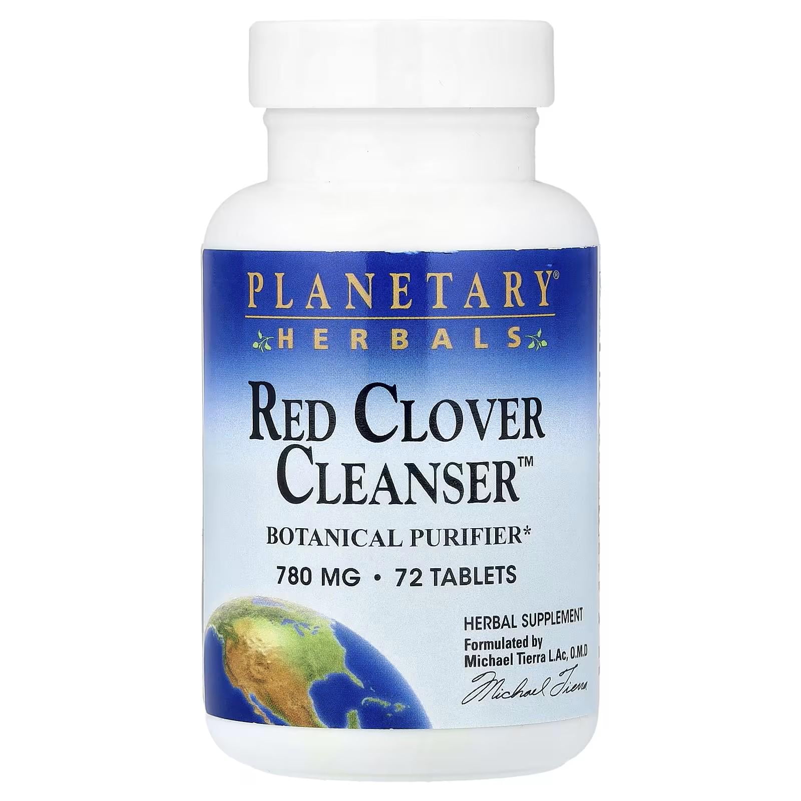 Добавка на основі червоної конюшини Planetary Herbals Red Clover Cleanser 72 Tablets