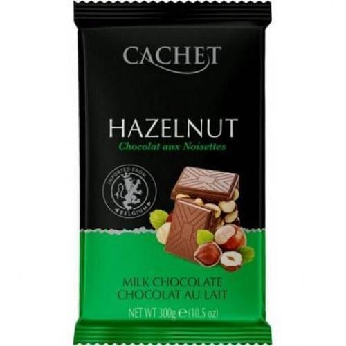 Шоколад молочный Cachet Hazelnut с лесным орехом 300 г (216483)