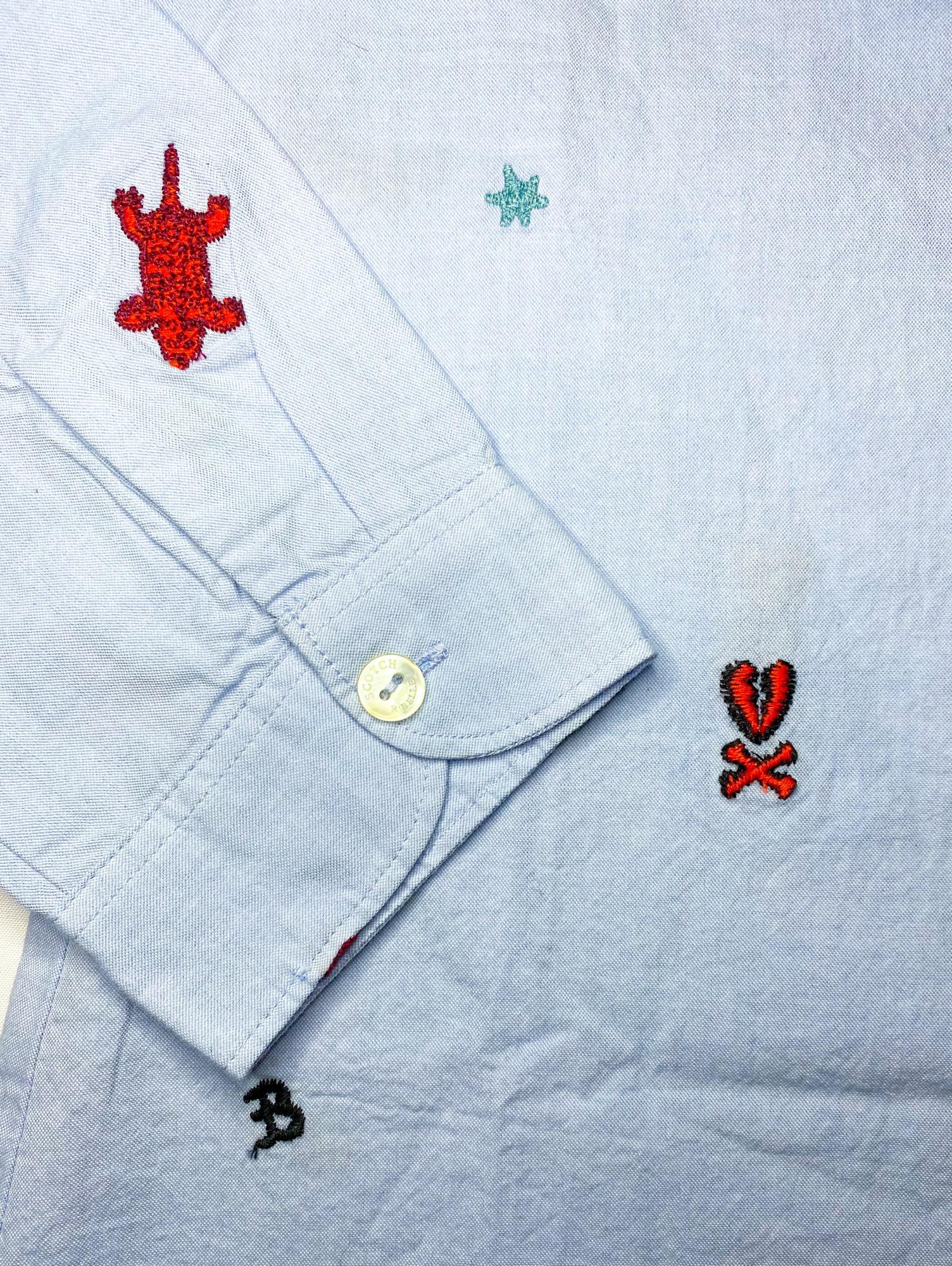 Рубашка детская R'BELLE Scotch & Soda 8/128 см Голубой - фото 4