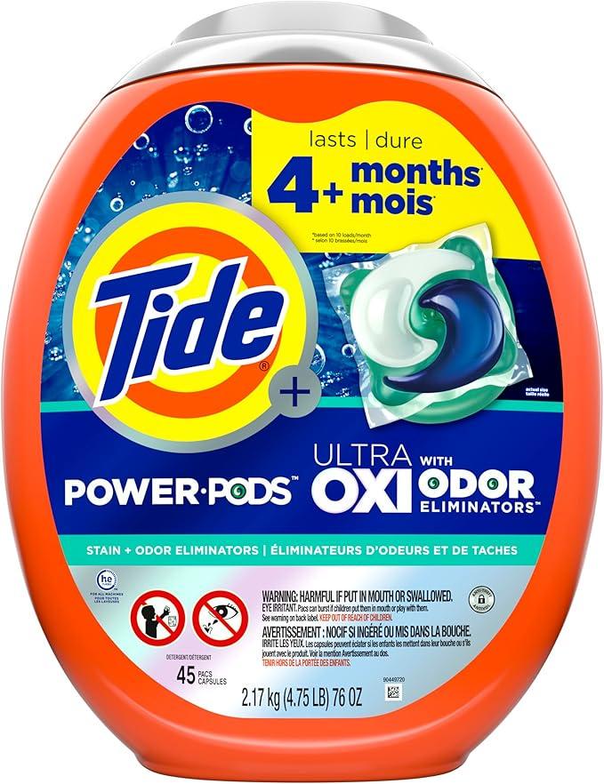 Капсули для прання Tide Ultra OXI Power PODS з усунення запаху 45 шт.