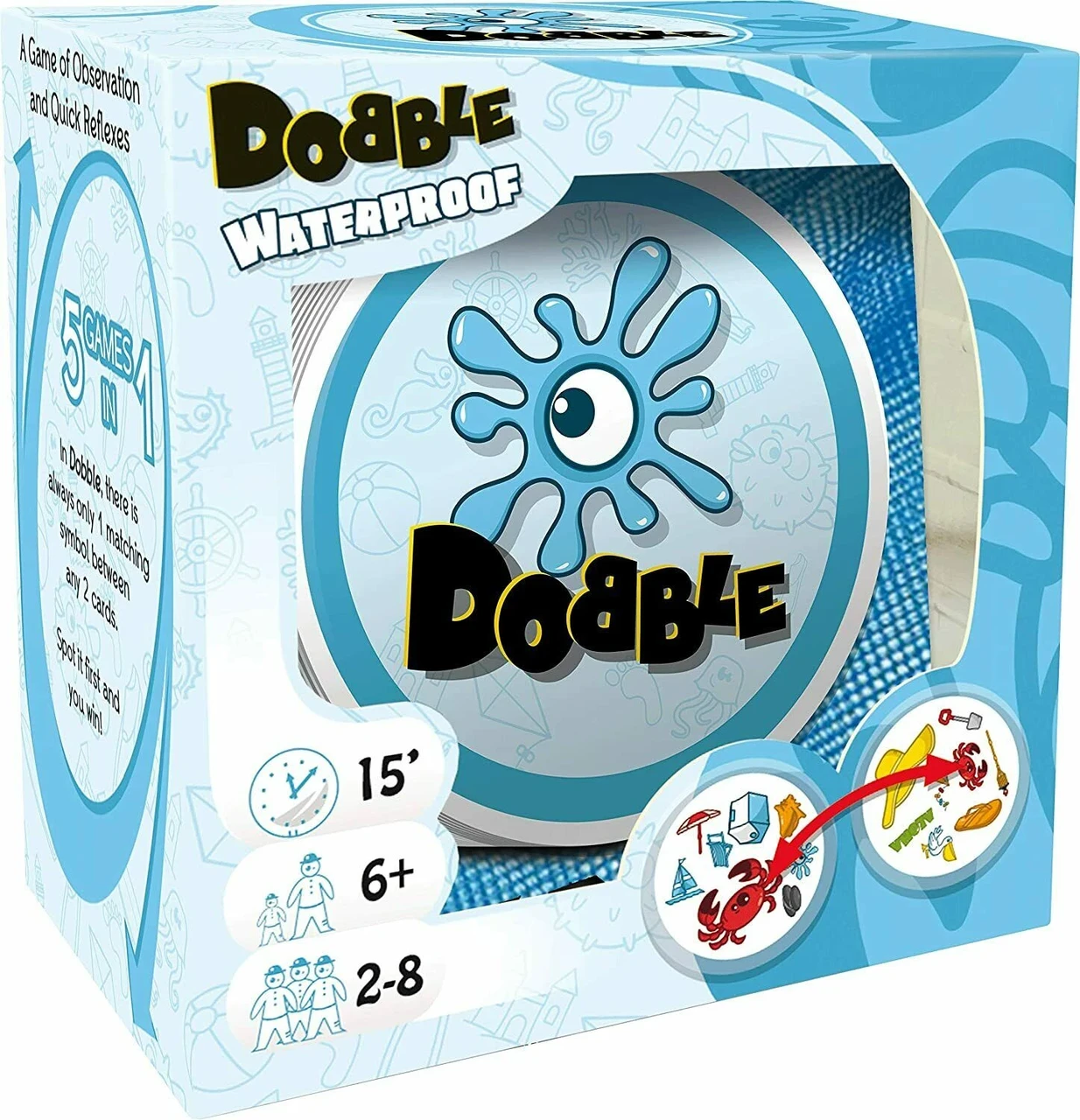 Настольная игра "Dobble Spot It! Waterproof" водонепроницаемый (1988566911)