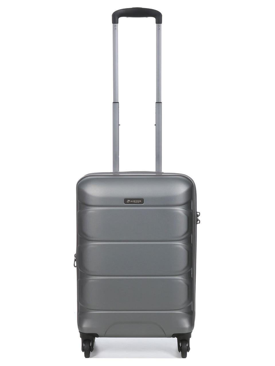 Валіза мала AIRTEX полікарбонат S 55х35х21 + 4 см 40 л 2,75 кг Сірий (748) Валіза мала AIRTEX полікарбонат S 55х35х21 + 4 см 40 л 2,75 кг Сірий (748)