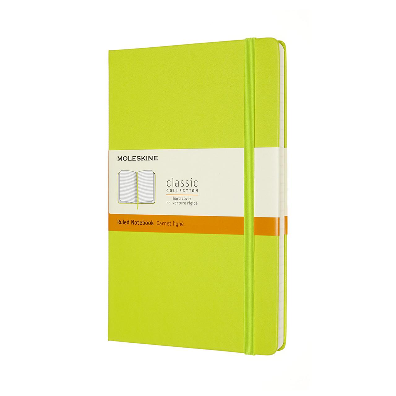 Блокнот Moleskine Classic средний 13х21 см в линию лимонный зеленый (QP060C2) (8056420850871)