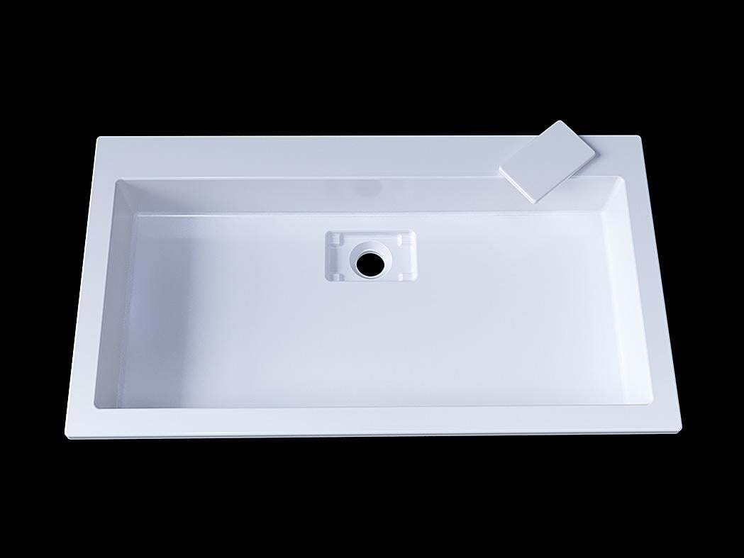 Умивальник накладний Status Aria Low 80 White (725) - фото 11