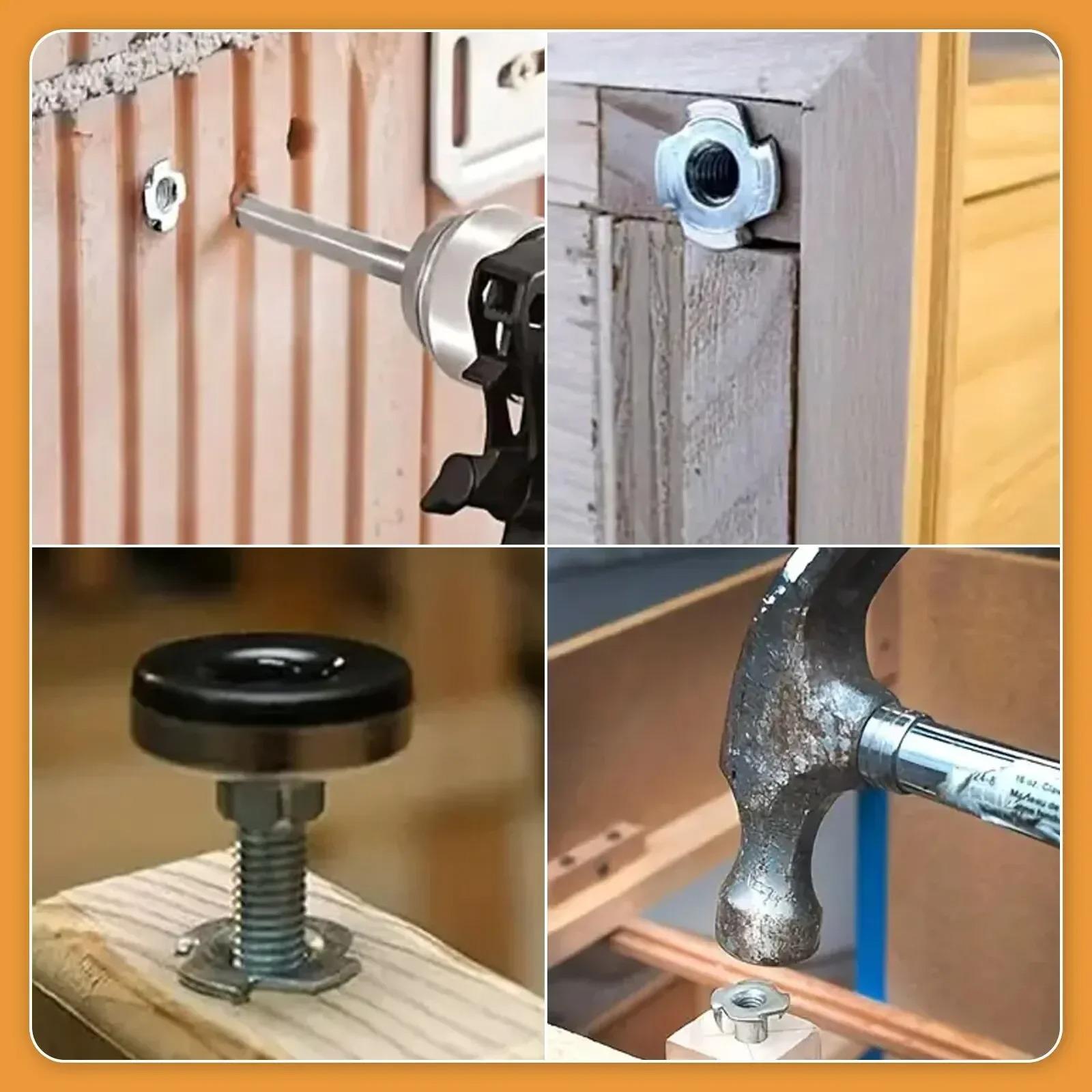 Гайка оцинкована чотирипала для виготовлення виробів із дерева 80 шт. (911243) - фото 6 Гайка оцинкована чотирипала для виготовлення виробів із дерева 80 шт. (911243) - фото 6