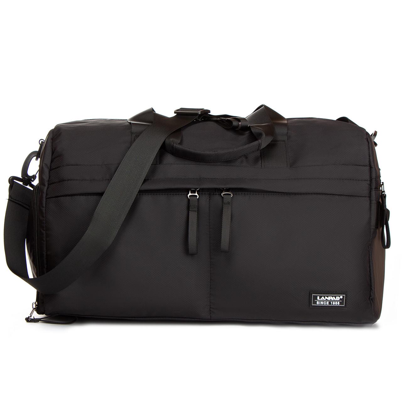 Сумка спортивна середня Lanpad поліестер Чорний (3062 black)