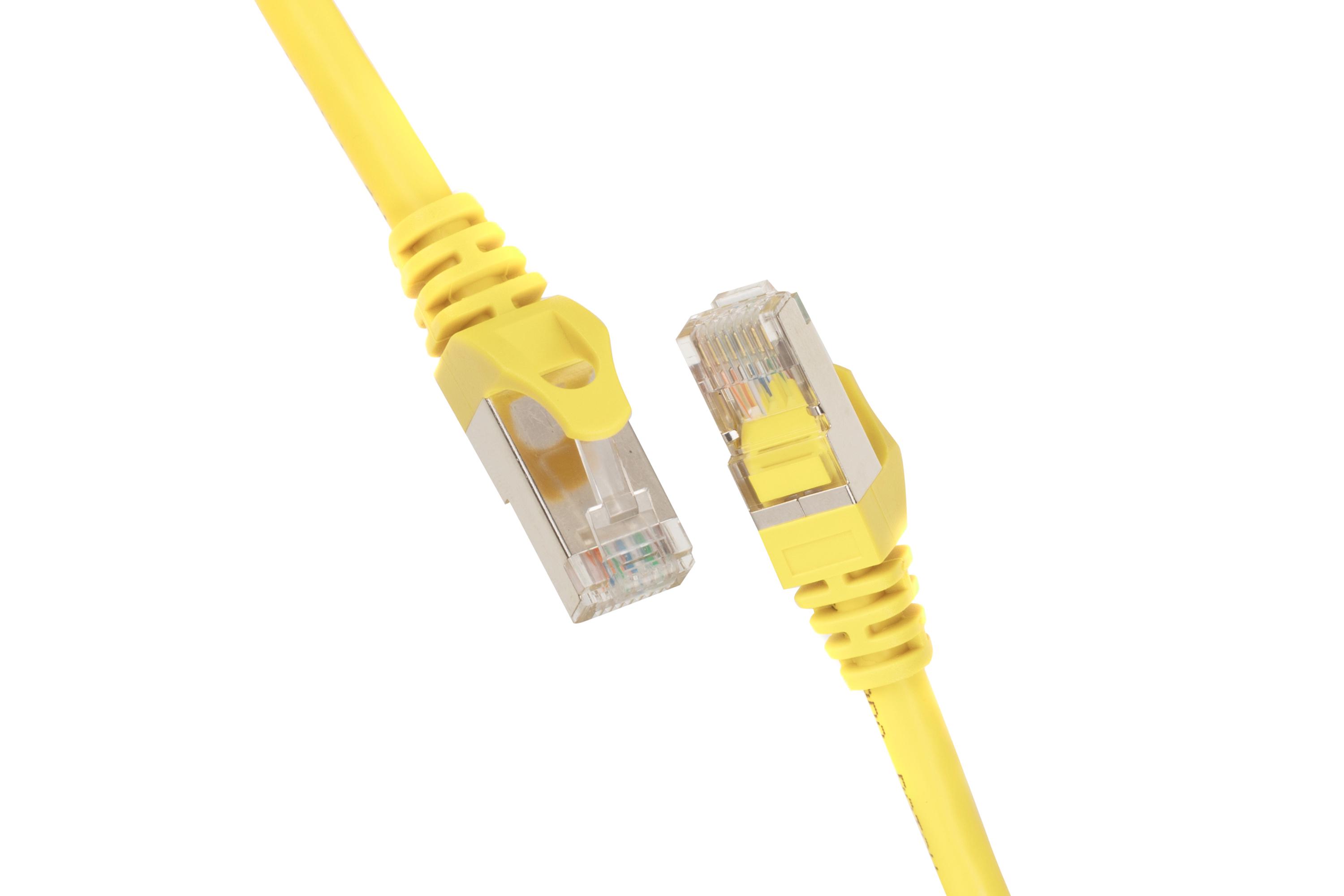 Патч-корд 2E Cat 6 26AWG з екранованою крученою парою UTP 0,5 м Жовтий (2E-PC6COP-050YLW) - фото 2