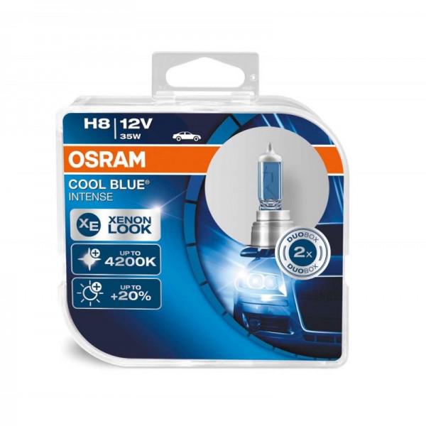 Автолампа галогеновая Osram 64212CBI CoolBlueIntence +20% 4200 K H8 35 Вт 12 В PGJ19-1 10X2 HardDuopet
