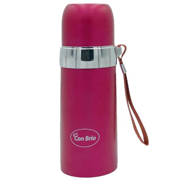 Термос с ремнем Con Brio 350 мл Розовый (381-CB)