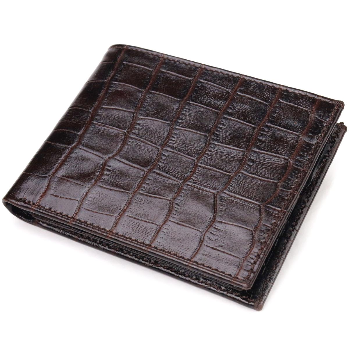 Мужское портмоне из натуральной фактурной кожи Canpellini Purse 21522 Коричневый (55303) Мужское портмоне из натуральной фактурной кожи Canpellini Purse 21522 Коричневый (55303)