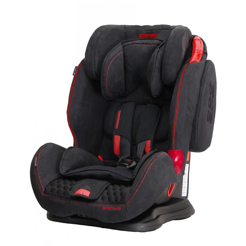 Автокрісло Coletto Sportivo 1-2-3 група 9-36 кг із системою Isofix та SPS Чорний (Sportivo-4)